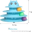 Cat Toy Roller 3-Level Turntable Cat Toys with Six Colorful Balls