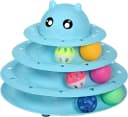 Cat Toy Roller 3-Level Turntable Cat Toys with Six Colorful Balls