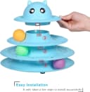 Cat Toy Roller 3-Level Turntable Cat Toys with Six Colorful Balls