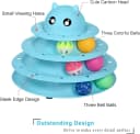 Cat Toy Roller 3-Level Turntable Cat Toys with Six Colorful Balls