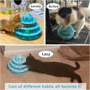 Cat Toy Roller 3-Level Turntable Cat Toys with Six Colorful Balls