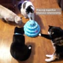 Cat Toy Roller 3-Level Turntable Cat Toys with Six Colorful Balls