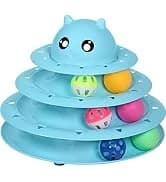 Cat Toy Roller 3-Level Turntable Cat Toys with Six Colorful Balls — collection imagery