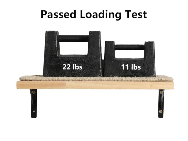 Cat Wall Shelves — 17 x 10 Inch — Trustworthy Natural Material