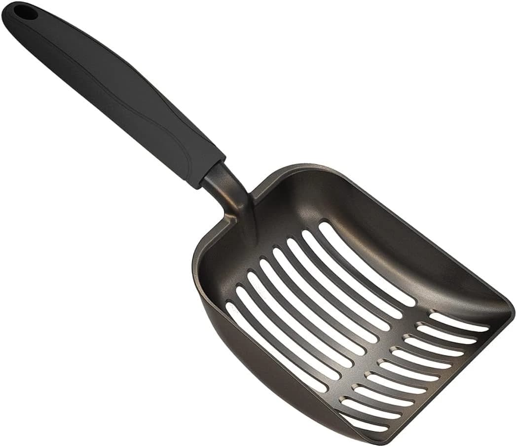 Cat Litter Scoop — Non-Stick Plated Aluminum Alloy Sifter