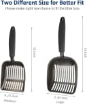 Cat Litter Scoop — Non-Stick Plated Aluminum Alloy Sifter