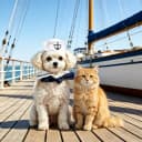 Pet Sailor Costume for Cats Small Dogs Rabbits