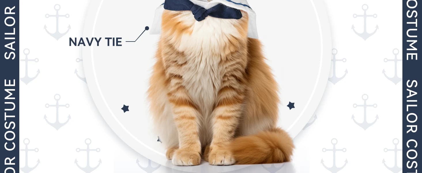 Pet Sailor Costume for Cats Small Dogs Rabbits — product details