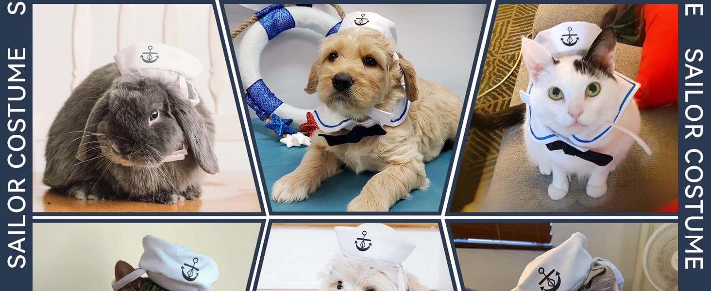 Pet Sailor Costume for Cats Small Dogs Rabbits — product details