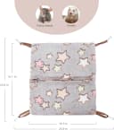 Hanging Hammock Nap Sack Swing Bag Pet Sleeper for Ferret Rat Sugar Glider and Other Small Animals (Cream