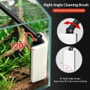 Aquarium Clean Tool — 6 in 1 Fish Tank Cleaning Kit Algae Scraper Scrubber Pad Adjustable Long Handle Fish Tank