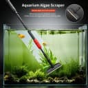 Aquarium Clean Tool — 6 in 1 Fish Tank Cleaning Kit Algae Scraper Scrubber Pad Adjustable Long Handle Fish Tank