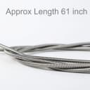Aquarium Filter Brush Set, Flexible Double Ended Bristles Hose Pipe Cleaner with Stainless Steel Long Tube