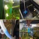 Aquarium Filter Brush Set, Flexible Double Ended Bristles Hose Pipe Cleaner with Stainless Steel Long Tube