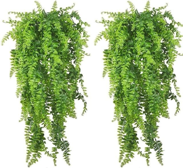 Reptile Plants Hanging Fake Vines Boston Climbing Terrarium Plant with Suction Cup for Bearded Dragons Lizards