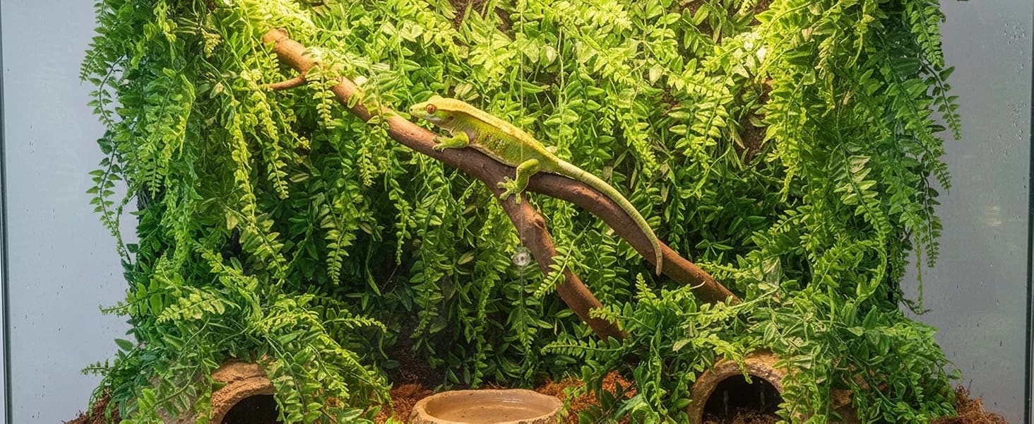 Reptile Plants Hanging Fake Vines Boston Climbing Terrarium Plant with Suction Cup for Bearded Dragons Lizards — product details