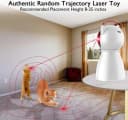 Cat Toys [2025 Newly Upgraded] Real Random Trajectory Rechargeable Motion Activated Cat Laser Toy Automatic