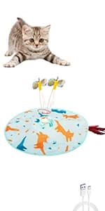 Cat Toys [2025 Newly Upgraded] Real Random Trajectory Rechargeable Motion Activated Cat Laser Toy Automatic — product details