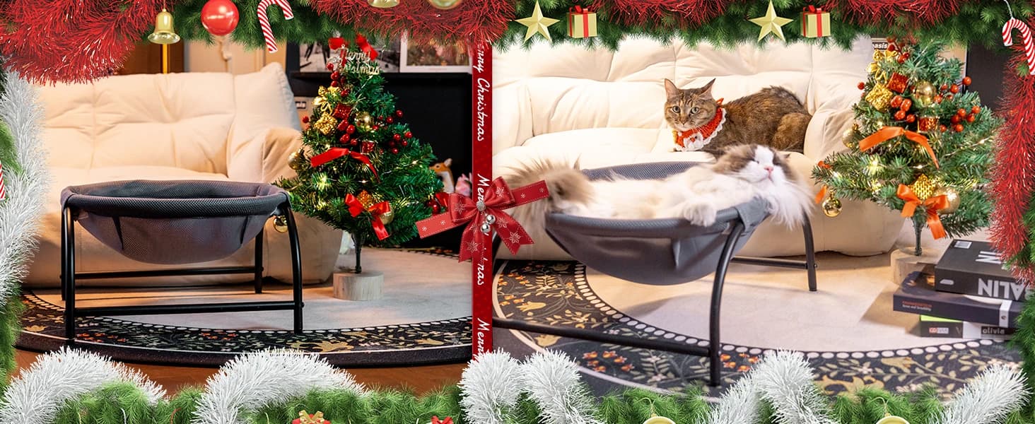 Cat Bed Sleeping Cat Hammock — 16.9in x 16.9in x 9.5in — product details