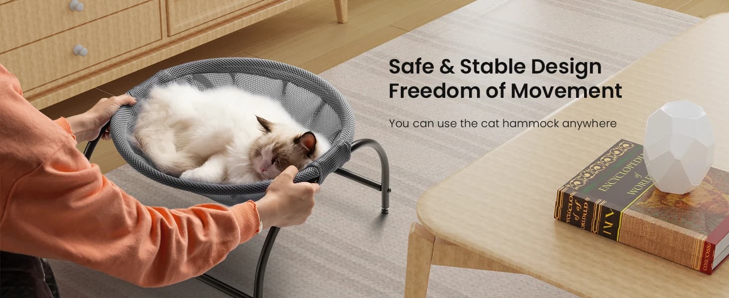 Cat Bed Sleeping Cat Hammock — 16.9in x 16.9in x 9.5in — collection imagery