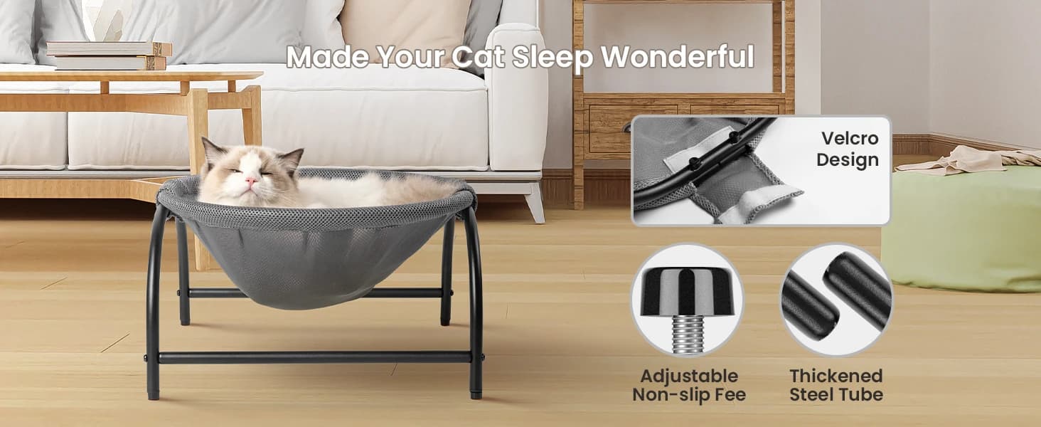 Cat Bed Sleeping Cat Hammock — 16.9in x 16.9in x 9.5in — product details