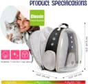 Back Extension Cat Travel Carrier Backpack