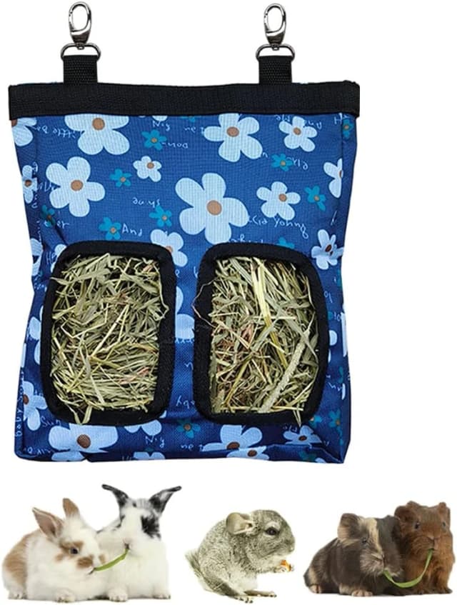 Guinea Pig Hay Feeder — Hanging Rabbit Hay Feeder Bag.