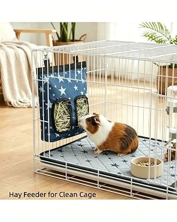 Guinea Pig Hay Feeder — Hanging Rabbit Hay Feeder Bag. — collection imagery