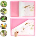 100PCS Bird Cage Liner Papers — Disposable Cage Paper Liners Precut Absorbent Cushion Pad Mat Accessories for