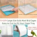 100PCS Bird Cage Liner Papers — Disposable Cage Paper Liners Precut Absorbent Cushion Pad Mat Accessories for
