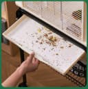 100PCS Bird Cage Liner Papers — Disposable Cage Paper Liners Precut Absorbent Cushion Pad Mat Accessories for