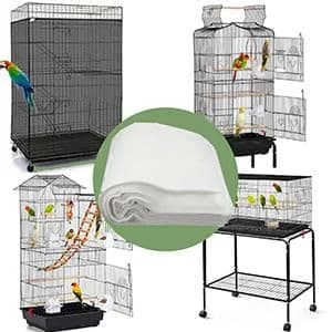 100PCS Bird Cage Liner Papers — Disposable Cage Paper Liners Precut Absorbent Cushion Pad Mat Accessories for — collection imagery