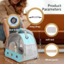 Bird Carrier — Portable Small Bird Parrot Parakeet Carrier with Standing Perch and Mat