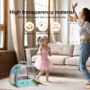 Bird Carrier — Portable Small Bird Parrot Parakeet Carrier with Standing Perch and Mat