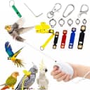 Retractable Bird Leashes — 20ft Lightweight Bite-Resistant Steel Wire