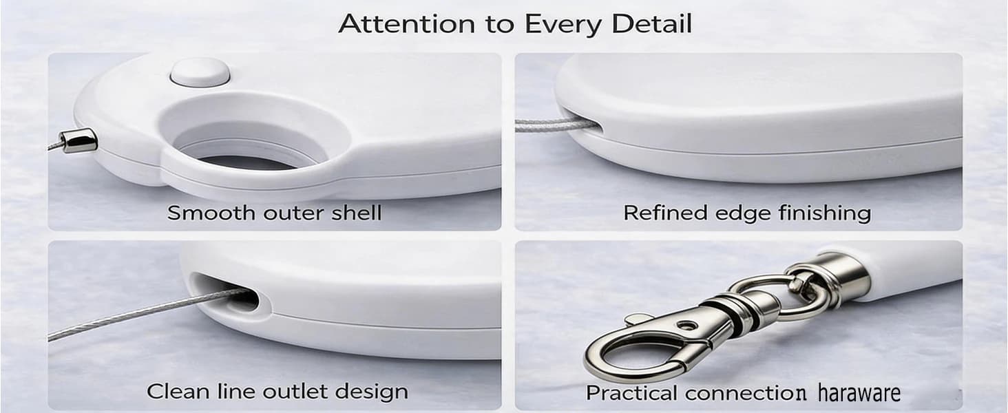 Retractable Bird Leashes — 20ft Lightweight Bite-Resistant Steel Wire — product details