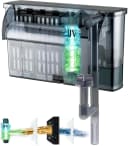 Large Hang on Back Aquarium Filter w/ U-V — 13-Stage for 20-75 Gal Fish Tank