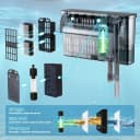 Large Hang on Back Aquarium Filter w/ U-V — 13-Stage for 20-75 Gal Fish Tank