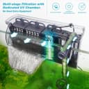 Large Hang on Back Aquarium Filter w/ U-V — 13-Stage for 20-75 Gal Fish Tank
