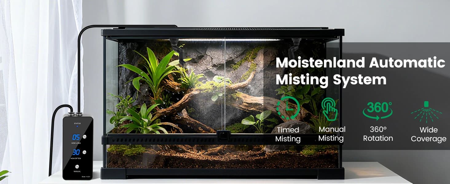 Reptile Mister — Automatic Misting System for Reptile Tank — product details
