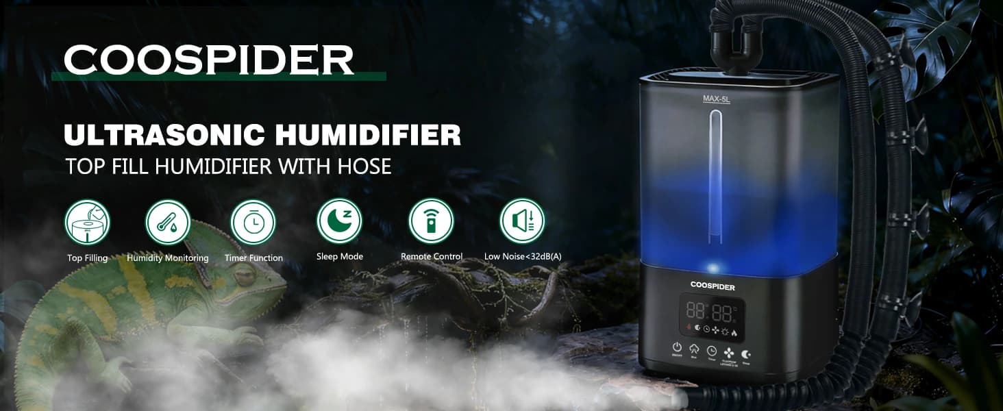 Reptile Fogger Humidifier — Automatic Humidifiers for Reptiles Tank — product details
