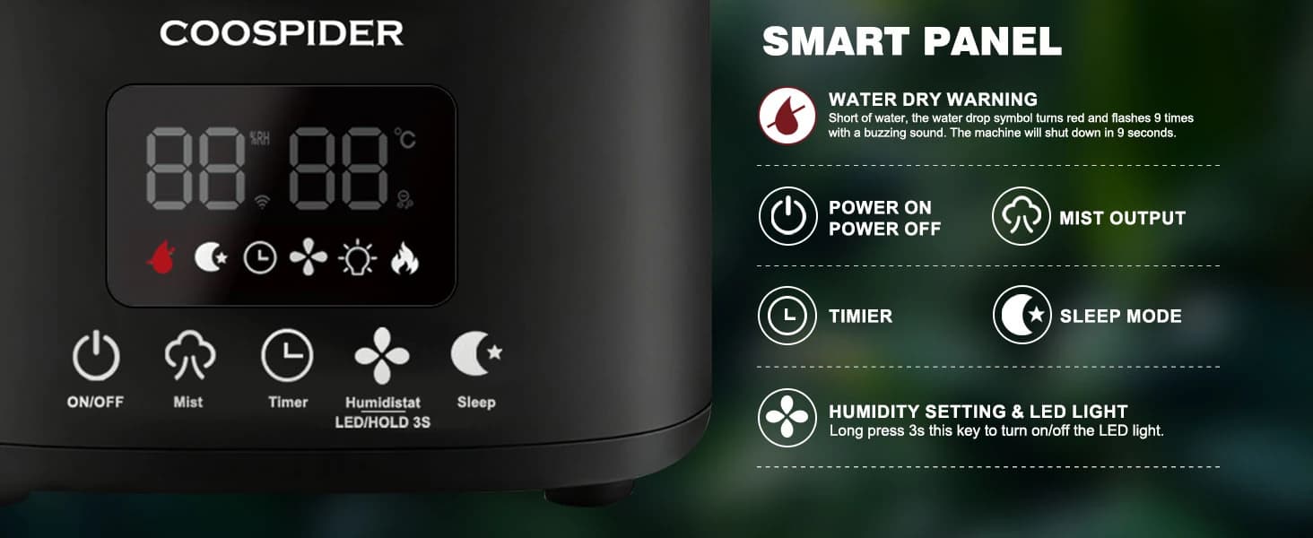 Reptile Fogger Humidifier — Automatic Humidifiers for Reptiles Tank — product details