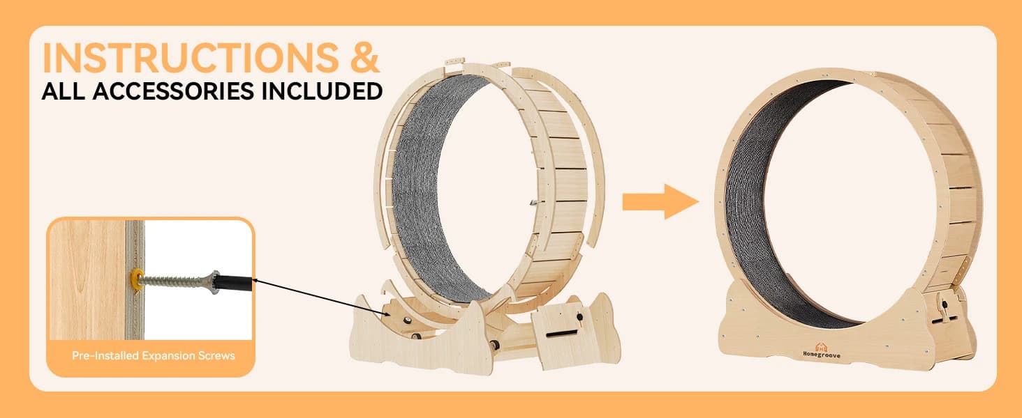 Cat Exercise Wheel for Indoor Cats — 46 Inch — collection imagery