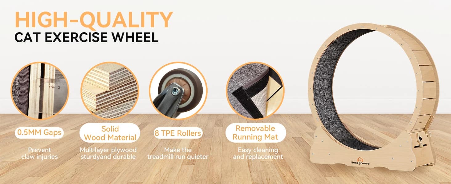 Cat Exercise Wheel for Indoor Cats — 46 Inch — collection imagery