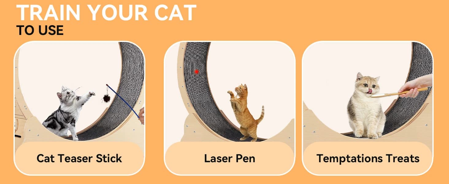 Cat Exercise Wheel for Indoor Cats — 46 Inch — product details