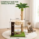 35" Cat Scratching Post with Bed and Toys Palm Tree Cat Tower