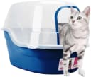 Covered Litter Box — Jumbo Hooded Cat Litter Box Holds Up to Two Small Cats Simultaneously