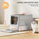 Stainless Steel Litter Box with Lid