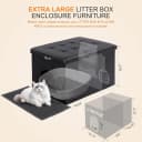 Cat Litter Box Enclosure Furniture Odor Control — Extra Large