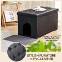 Cat Litter Box Enclosure Furniture Odor Control — Extra Large
